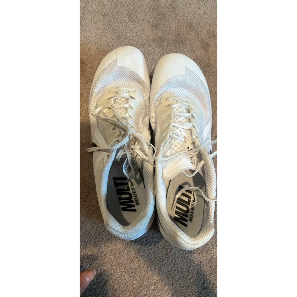 Nike Rival Multi Track & Field Spikes White Black DC8749-100 Mens 10.5